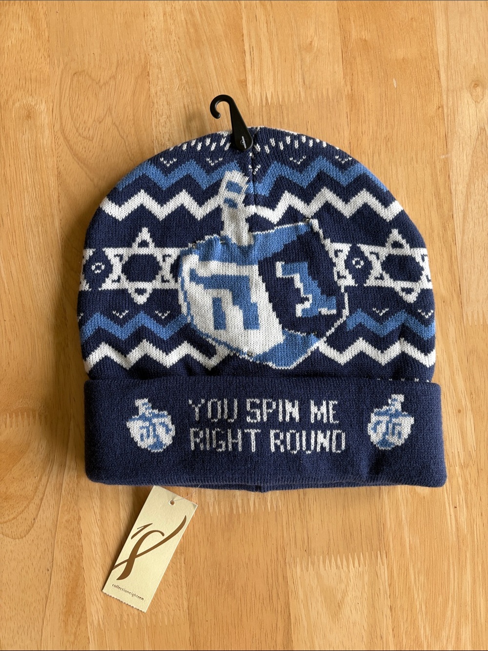 ✡️ Light-Up Hanukkah Dreidel Beanie. New!